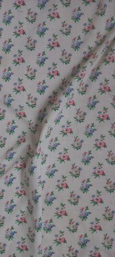 Tissu ancien beige - a, fleurs
