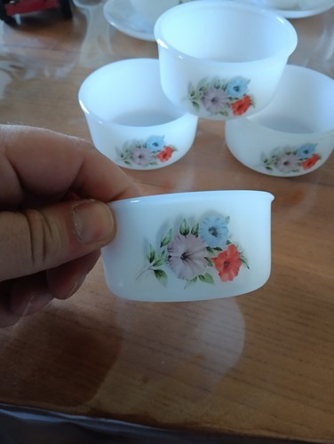Arcopal ramequins decor rose - ramequins,