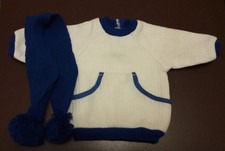 Sweat shirt + echarpe pour poupon "Jesmar"