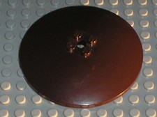 LEGO Ninjago DkBrown round dish 8 x 8 ref 3961 / set 9449 Ultra Sonic Raider 