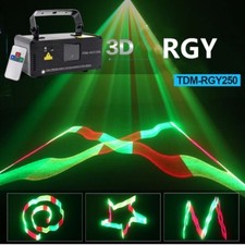 DMX 3D Effect 250mW RGY Laser