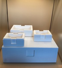 Lot 4 Boîtes LEGO® IKEA BYGGLEK  dont une 35x26 cm avec son couvercle