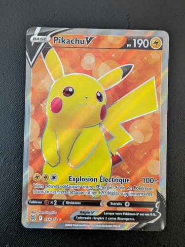 Carte pokémon pikachu v - pokémon,