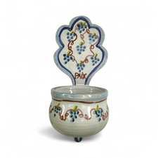 Bénitier Mural Faïence