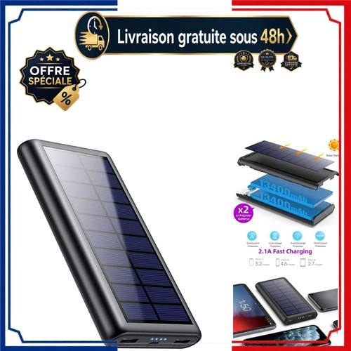 Batterie externe solaire - batterie,