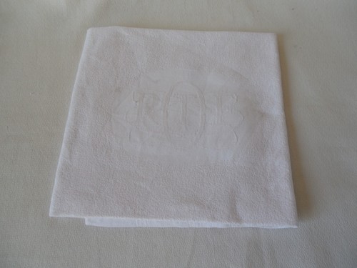 Ancienne serviette damassée - ancienne,