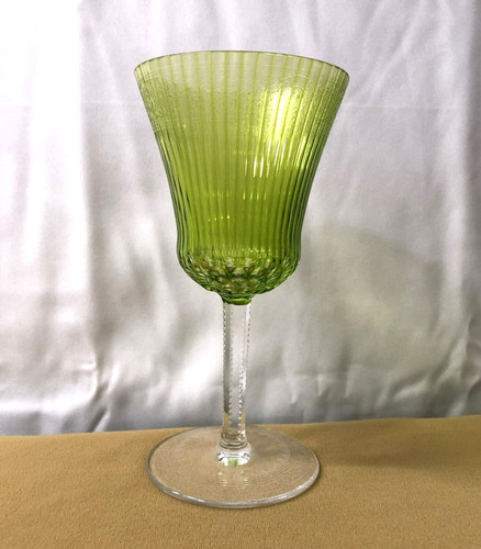 Verre cristal doublé - verre, vert