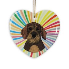 Ornement En Cœur De Teckel -