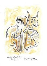 Jean cocteau aquarelle - ,