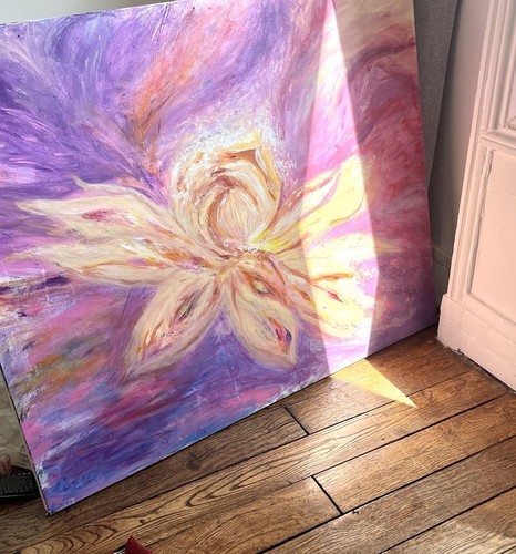 Peinture acrylique abstraite