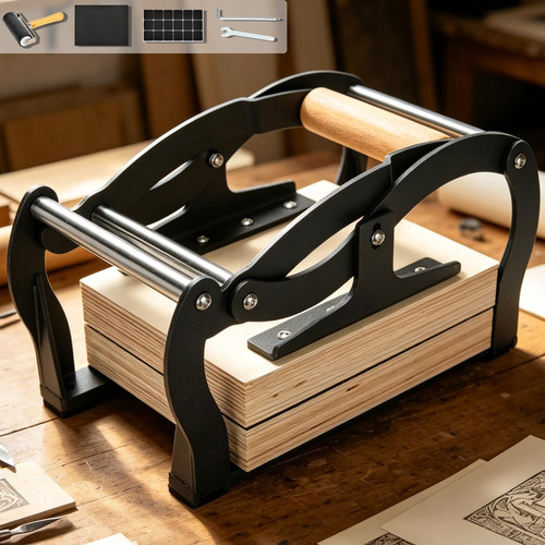 Mini linocut press printing - mini,