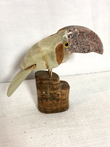 Toucan pierre sculptée - toucan, en