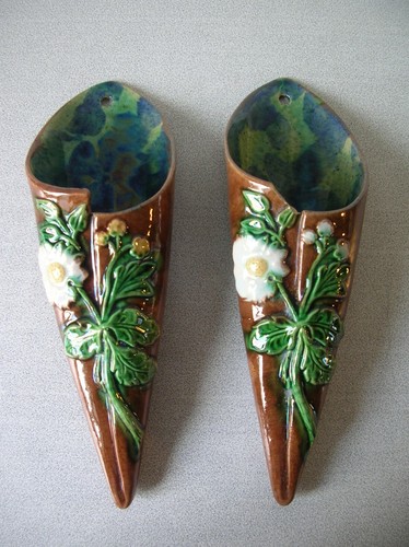 Paire bouquetière vase - bouquetière,