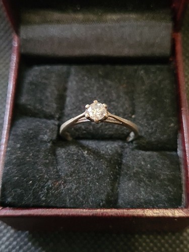 Ancienne bague solitaire - bague,