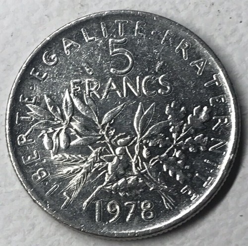 Francs 1978 semeuse nickel - francs,