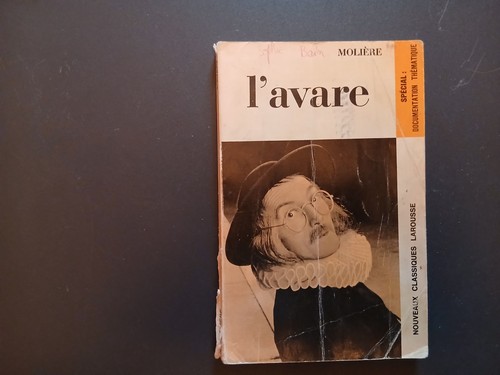 Livre avare molière - l'avare,