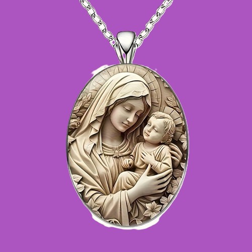 Collier médaillon protection - collier,