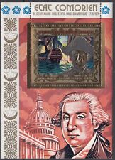 OX22724/ COMOROS – US BICENTENARY – GOLD BLOCK MI # 19A MINT MNH