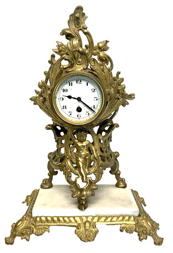 Jolie pendulette bronze - pendulette, doré