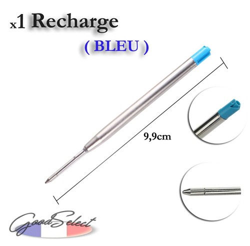 Recharge bleue 9cm - 9,9cm, stylo