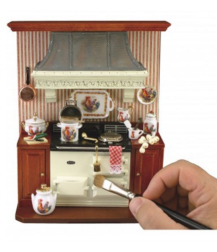 Poupées maison crème aga - poupées,