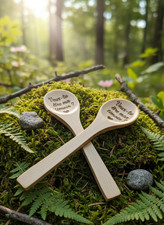 Petite Cuillère Bois Gravée