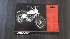 CATALOGUE BROCHURE MOTO ITALJET JC5A ET X50R
