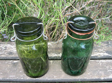 2 Ancien Pot Bocal Bocaux en