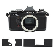 Premium Smooth Leather Cover Kit   ---  Yashica  FX-D  --- Black