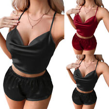 Pyjama Sexy En Satin De Soie