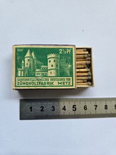 Boite d'allumettes PORTE DES ALLEMANDS METZ VERTE 1944 WW2 Old Matchbox Matche