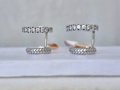 Anneaux double argent - anneaux, en