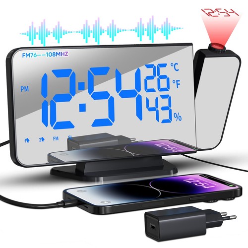 Radio reveil projecteur - reveil,