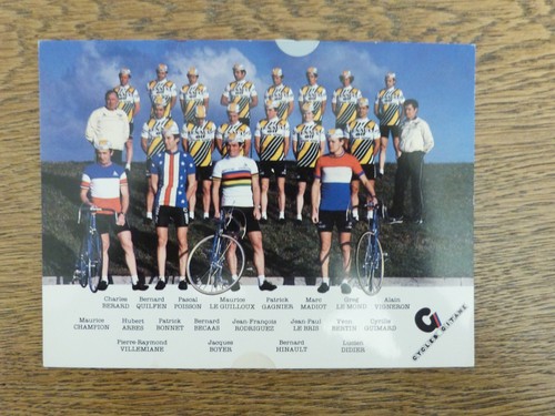 Cyclisme carte équipe renault - carte,