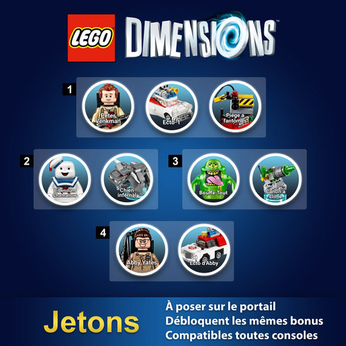 Lots jetons lego dimensions - lots,