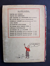 Tintin Dos Blanc- Le Secret de la Licorne - A20 - EO de 1943