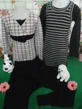 lot 9 vêtements enfant 8 ans fille?sweat,robe,sarouel,jean,tunique,gilet,s-pull