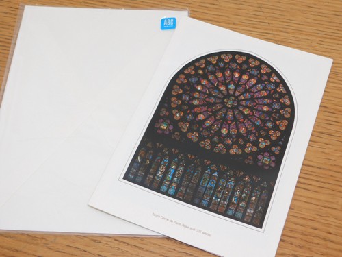 Abc carte voeux vitrail - abc,