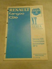 notice technique NT 3338A  moteur E7J transmission auto. DPO RENAULT clio kangoo