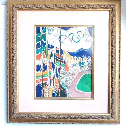 Jeux olympiques lithographie - jeux,