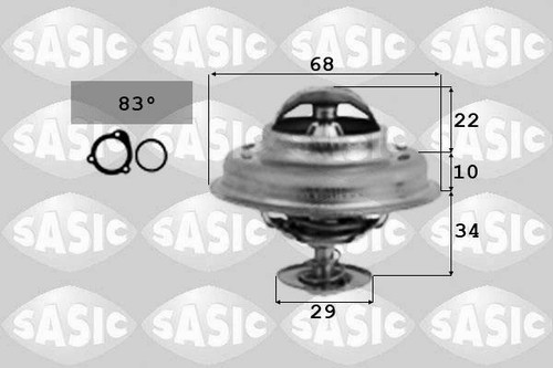 Thermostat eau peugeot - d'eau, 205