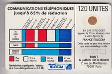 VARIETE TELECARTE CORDON BLANC .. 120U Ko59 SC4OB V° BLEU FONCE DELAVE IMP. C.?€