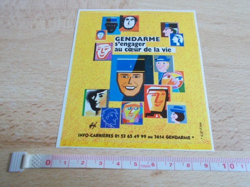 Autocollant gendarmerie info - gendarmerie,