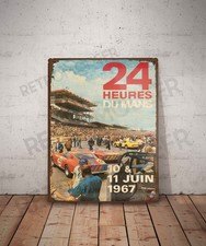 Plaque métal vintage course