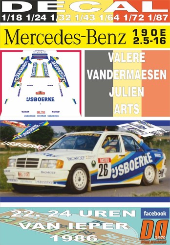 Decal mercedes benz 190 3 - mercedes,