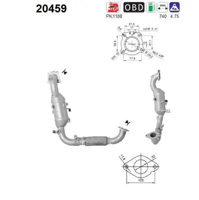Catalyseur euro - catalyseur, 20459