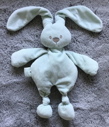 Doudou peluche lapin vert - doudou,