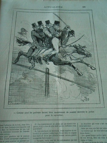 Caricature 1877 course - 1877,