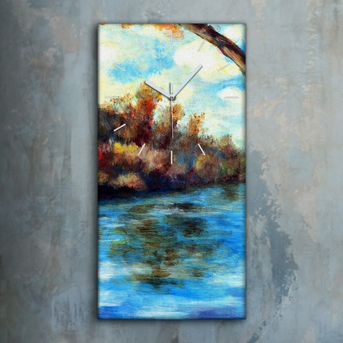 Horloge murale sur toile - , 30x60