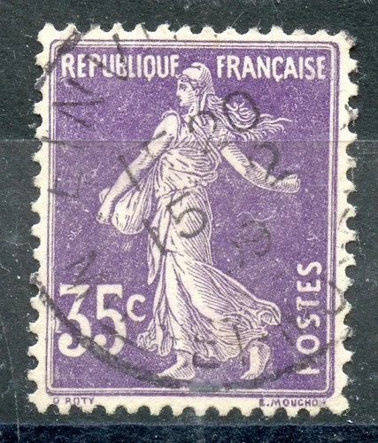 Timbre france 142 - 🦬timbre, n°142